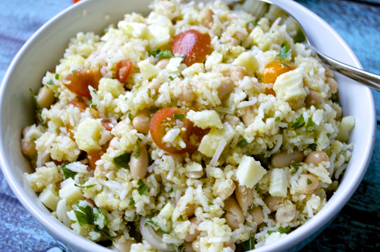 Make Ahead Monday: Mediterranean Quinoa-Rice Salad - Fashionable Foods