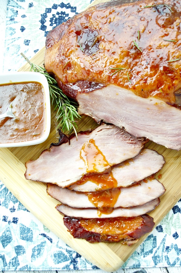Apricot and Riesling Glazed Ham