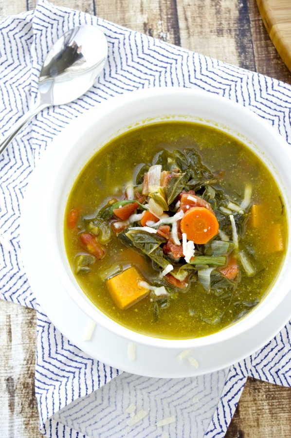 Vegetable Soup Overhead