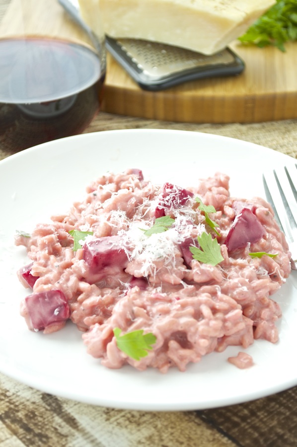 Risotto with Red Beets
