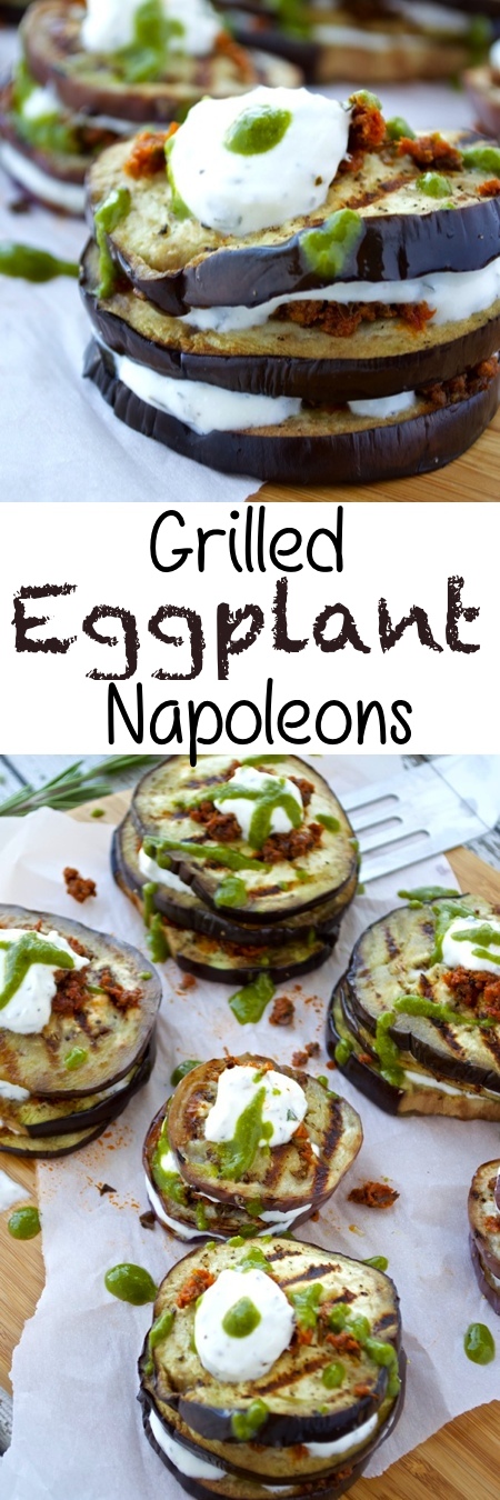 Grilled Eggplant Napoleons Pin
