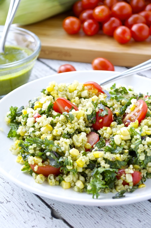 Summer Kale Quinoa Salad