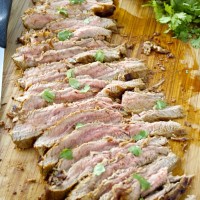 Carne Asada with Roasted Salsa Verde