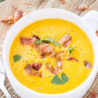 Spicy Roasted Butternut Squash Soup