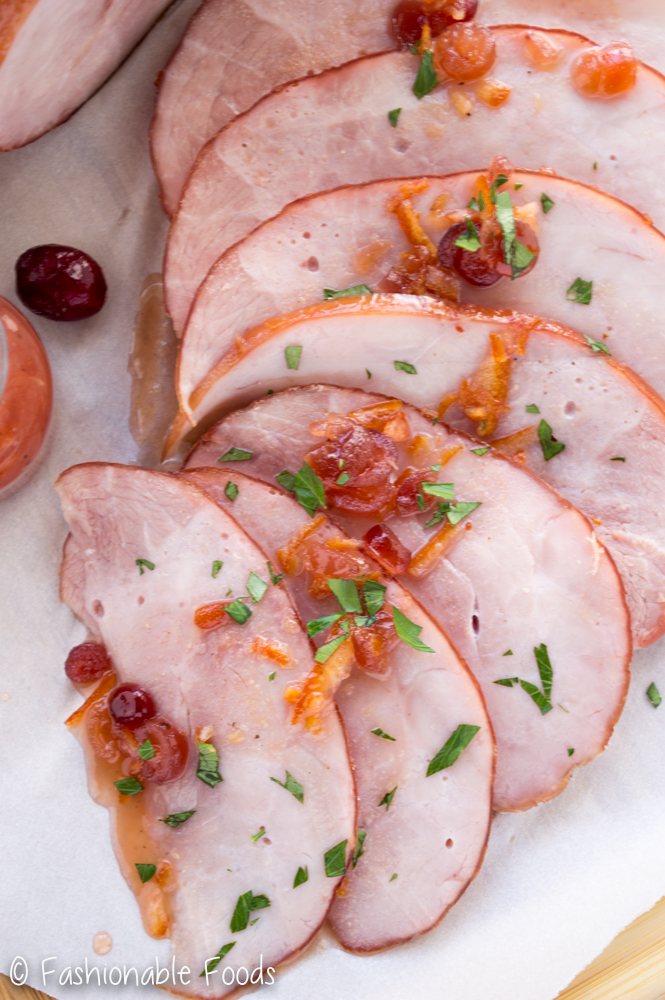 Orange and Cranberry Glazed Ham