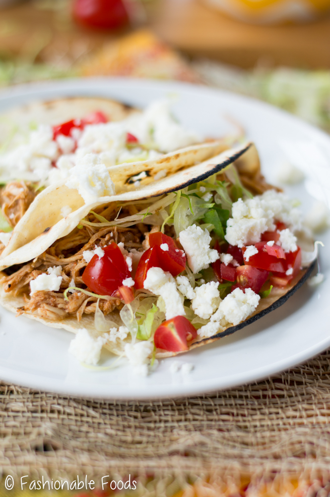 Easy Pulled Chicken Tacos
