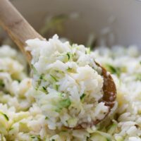 5 Ingredient Cheesy Zucchini Rice