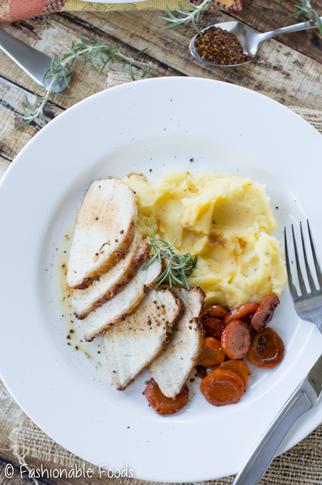 apple-glazed-pork-tenderloin-with-carrots-and-roasted-garlic-mashed-potatoes