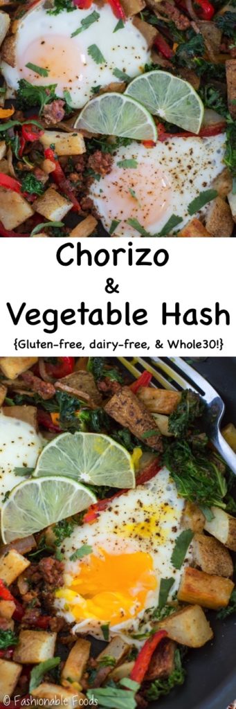 Chorizo and Vegetable Hash {Whole30}