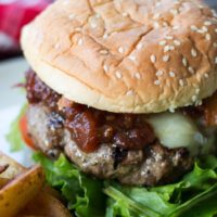 Perfect Bacon Burgers with Tomato Jam